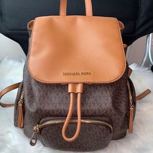 Michael Kors Abbey Large Logo Backpack
